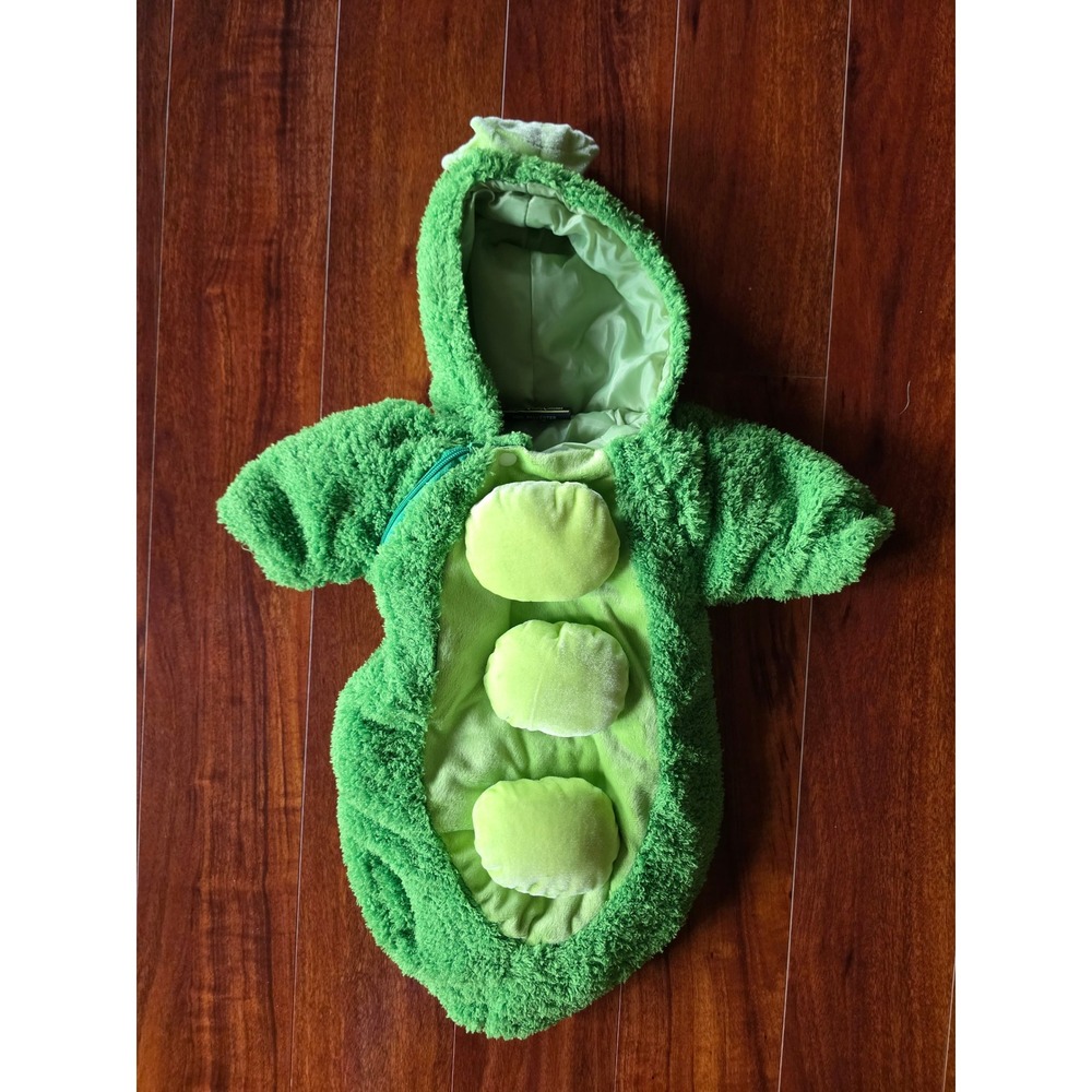 Underwraps Pea in a Pod Infant Bunting Costume Green Plush OS Halloween